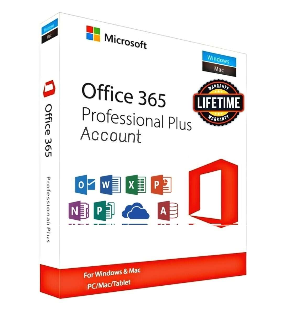Microsoft Office 365 Pro PC/MAC Lifetime License Account