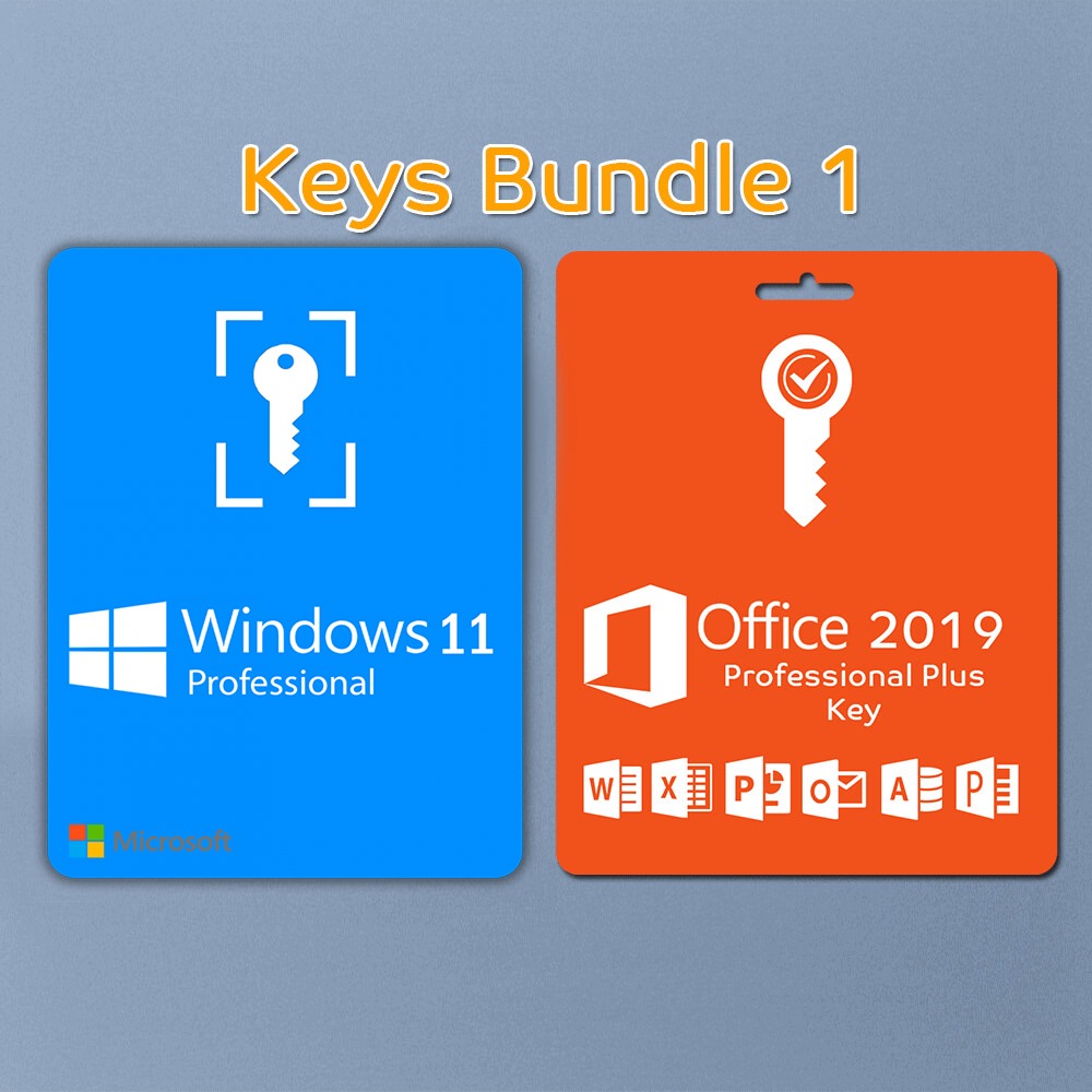 Windows 11 Pro + Microsoft Office 2019 Pro Plus – Lifetime License Key – 1PC