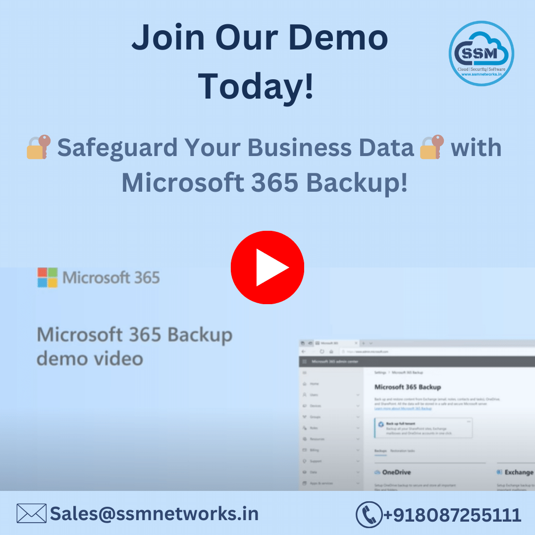 Microsoft 365 Backup Demo live!